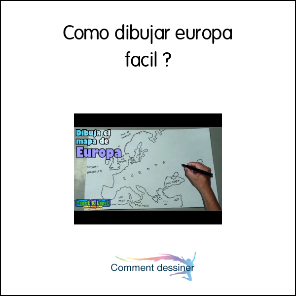 Como dibujar europa facil